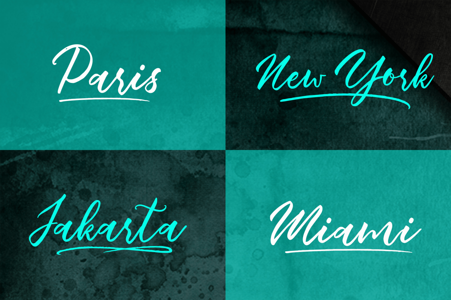 Summertime Font Poster #1