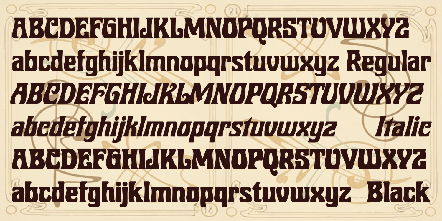 Roberta Font Family Poster