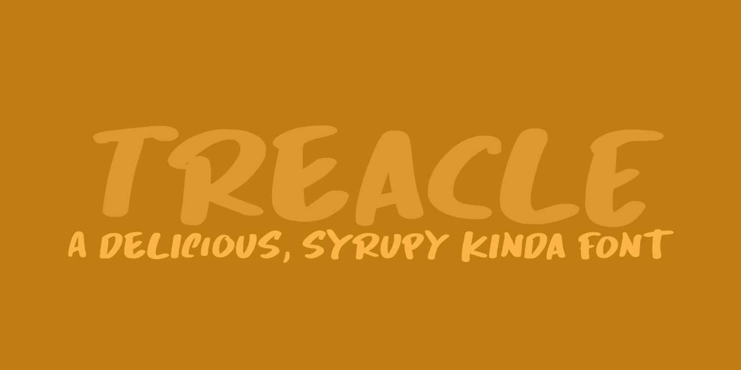 Treacle Font Poster #1