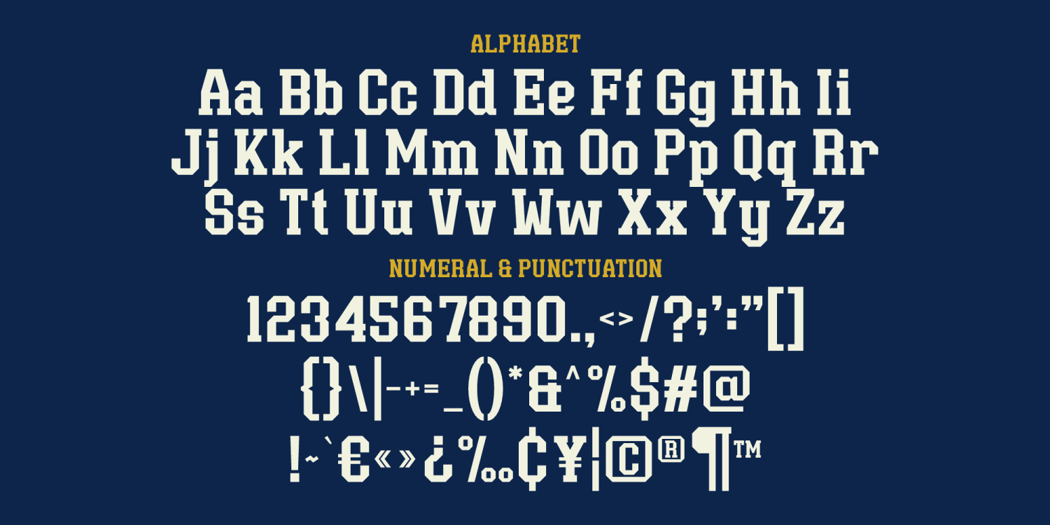 Sporte College Font Poster #1