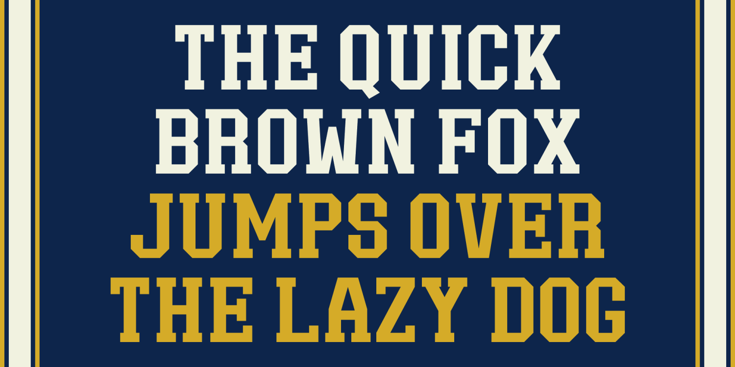 Sporte College Font Poster #1