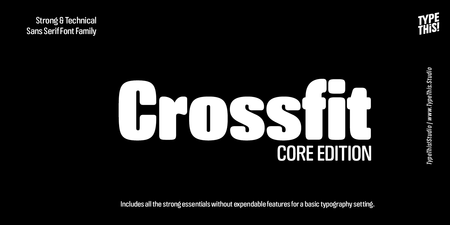 Crossfit Core Font Poster #1
