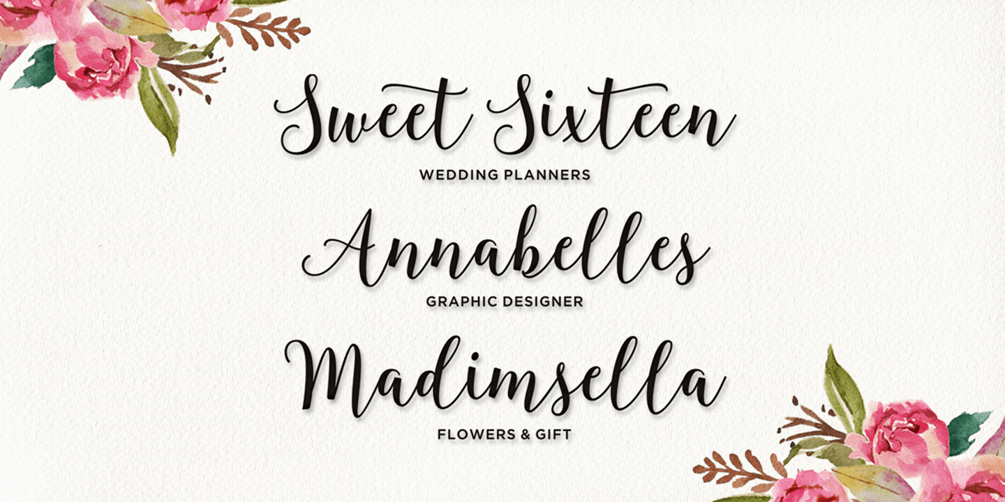 Blingtastic Script Font Poster #2