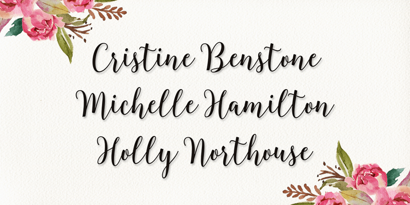 Blingtastic Script Font Poster #3