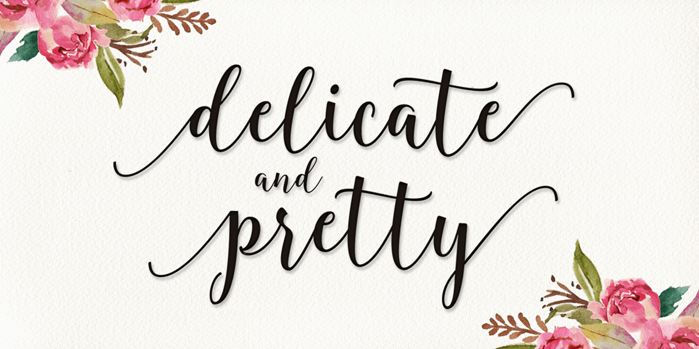 Blingtastic Script Font Poster #4
