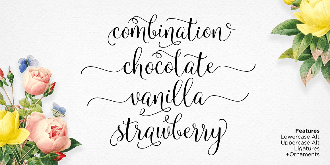Molly Script Font Poster #3