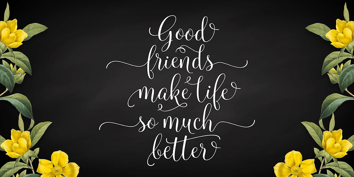 Molly Script Font Poster #7