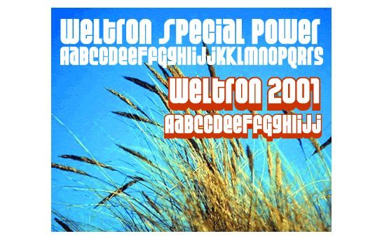 Weltron Special Power Font Poster #1