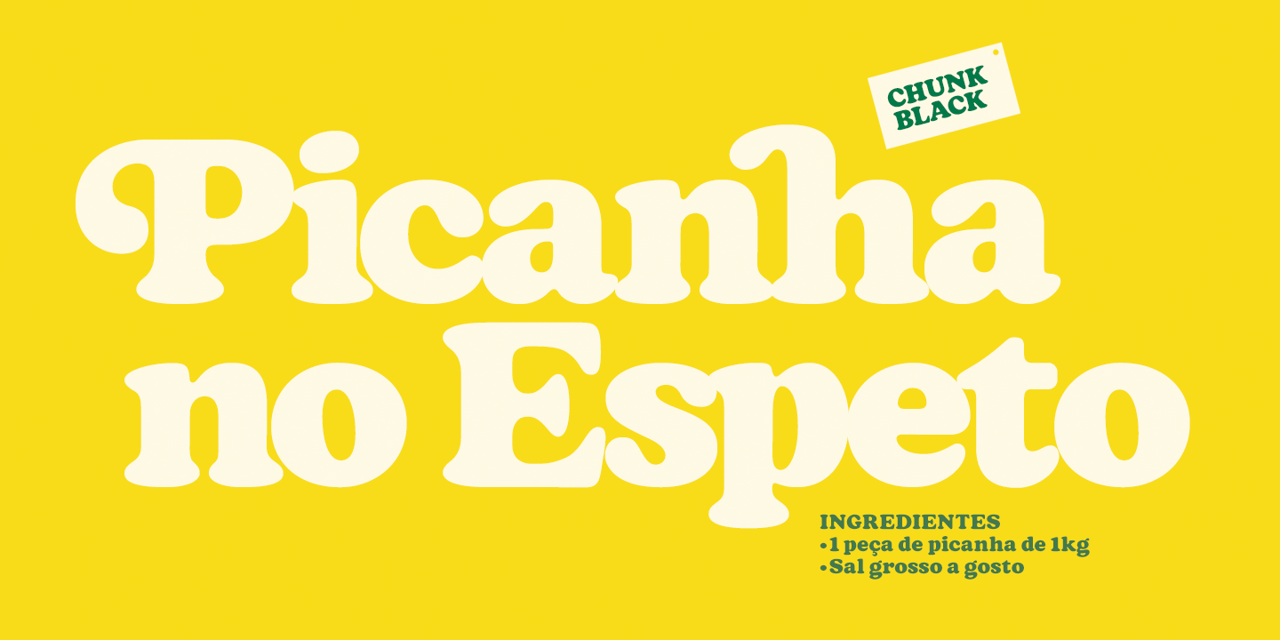 Chunk Black Font Poster #1