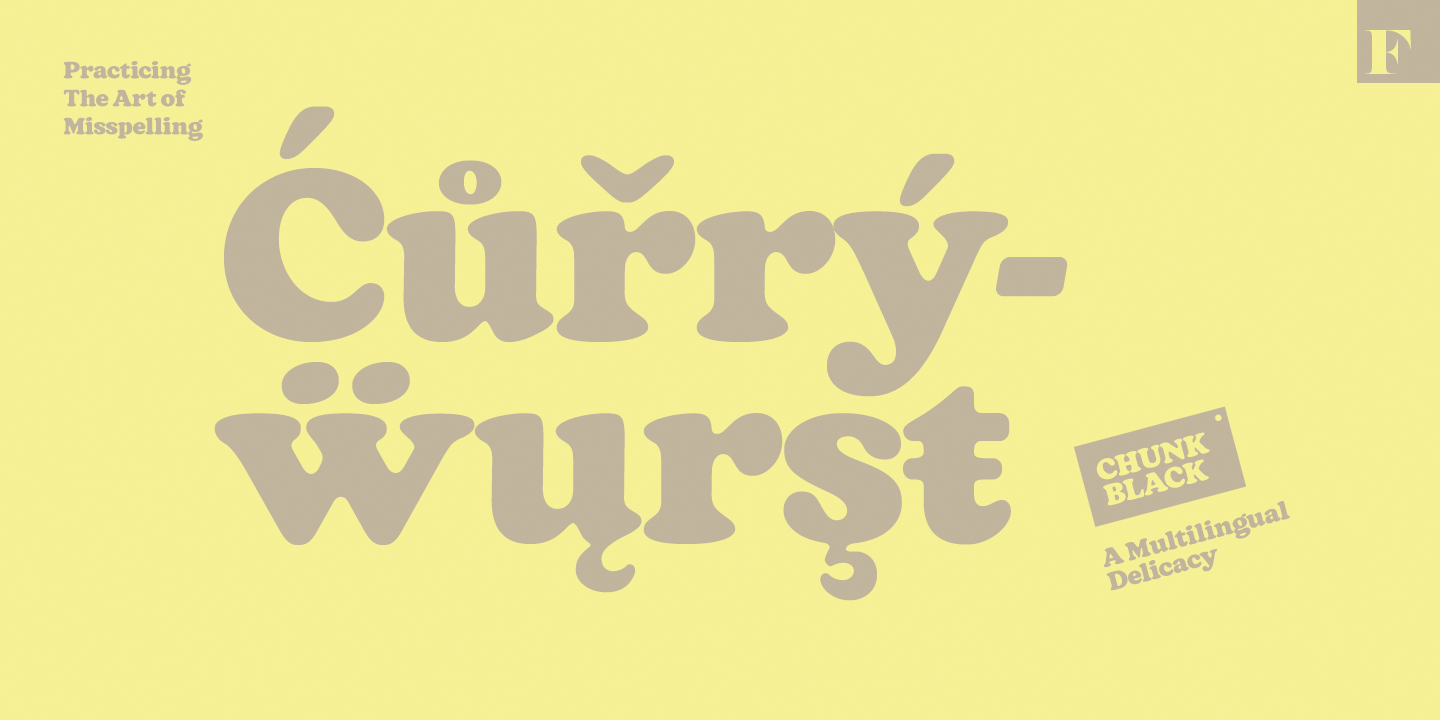 Chunk Black Font Poster #1
