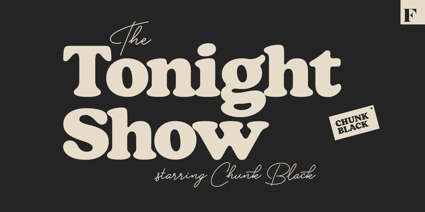 Chunk Black Font Poster #1