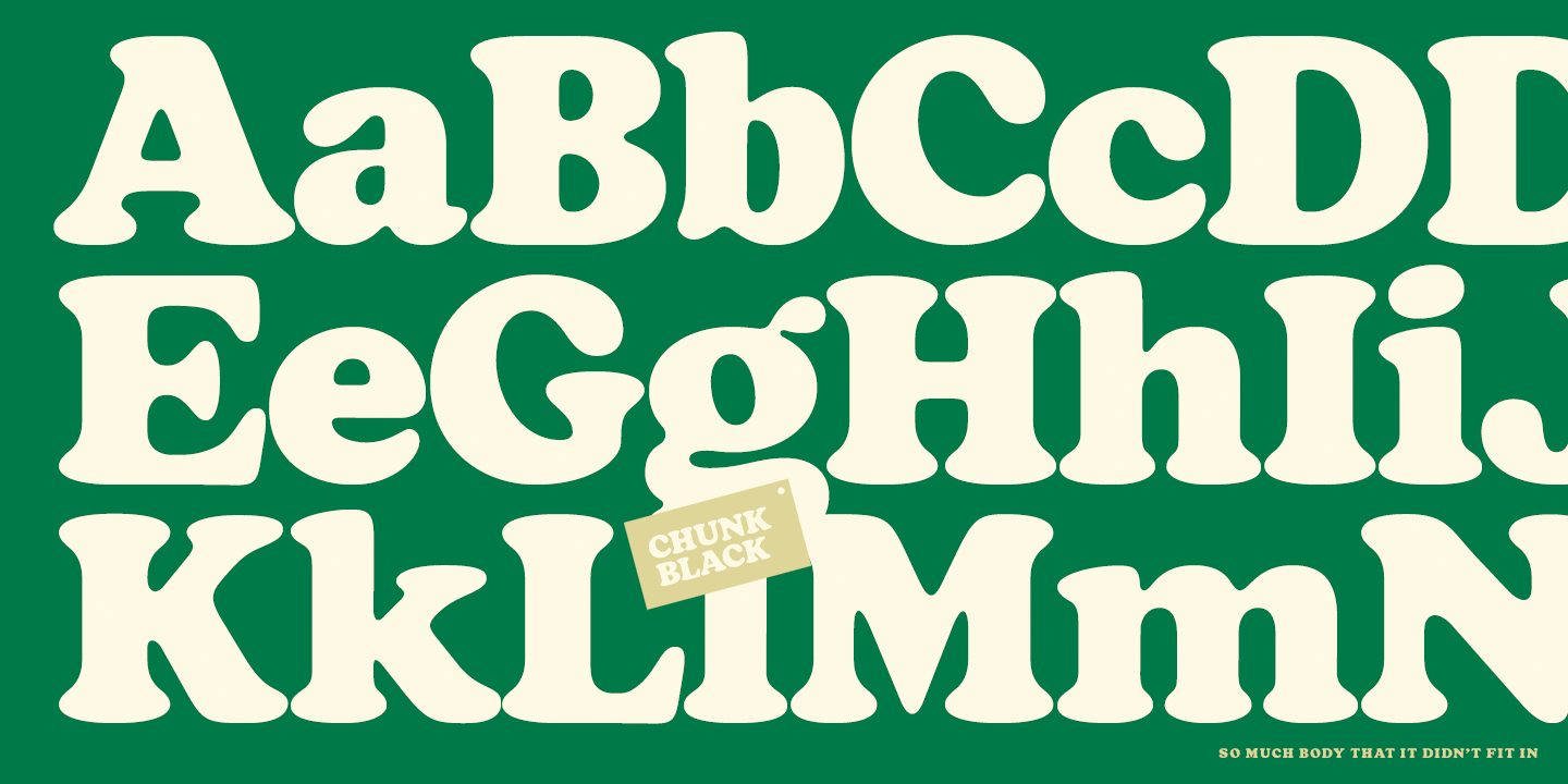 Chunk Black Font Poster #1