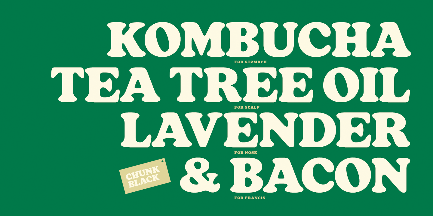 Chunk Black Font Poster #1