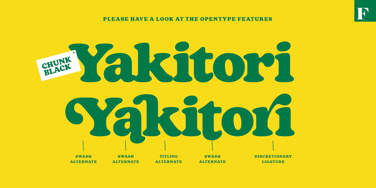 Chunk Black Font Poster #1