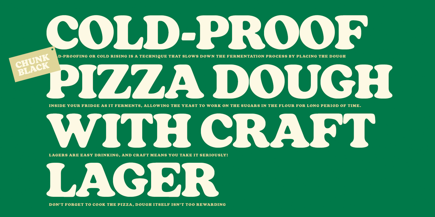 Chunk Black Font Poster #1