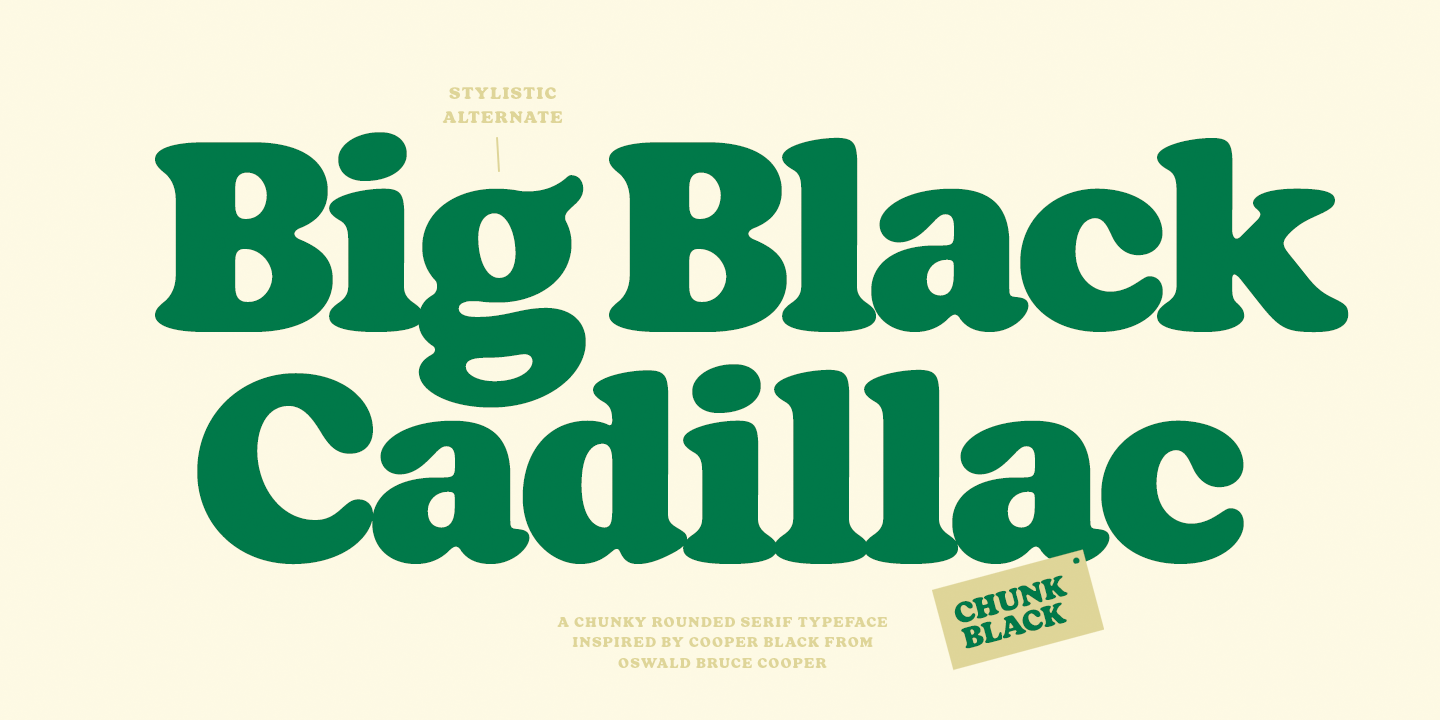 Chunk Black Font Poster #1