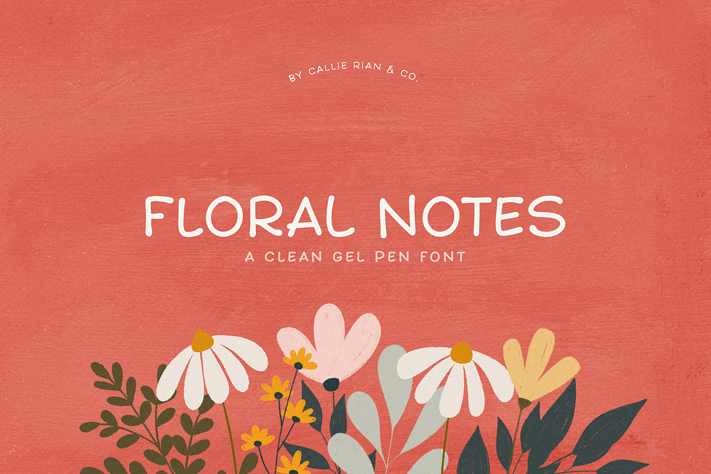 Floral Notes Poster