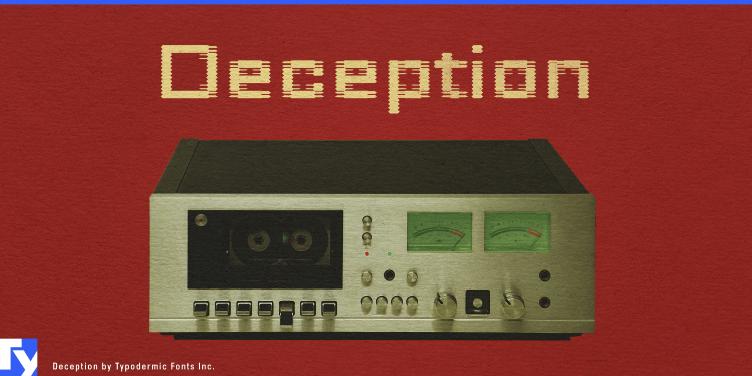 Deception Font Poster #1