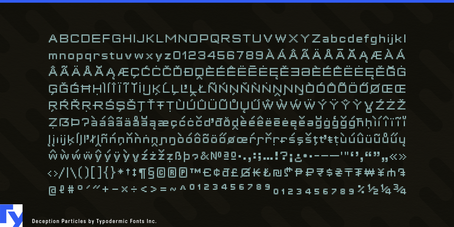 Deception Font Poster #1