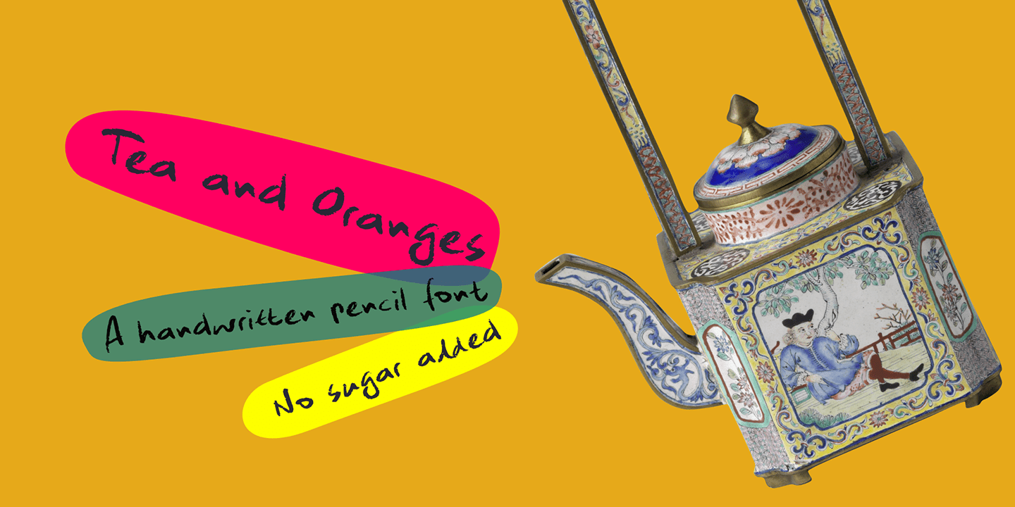 Tea and Oranges Font Poster #1