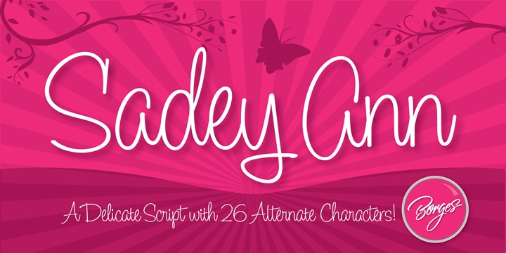 Sadey Ann Font Poster #1