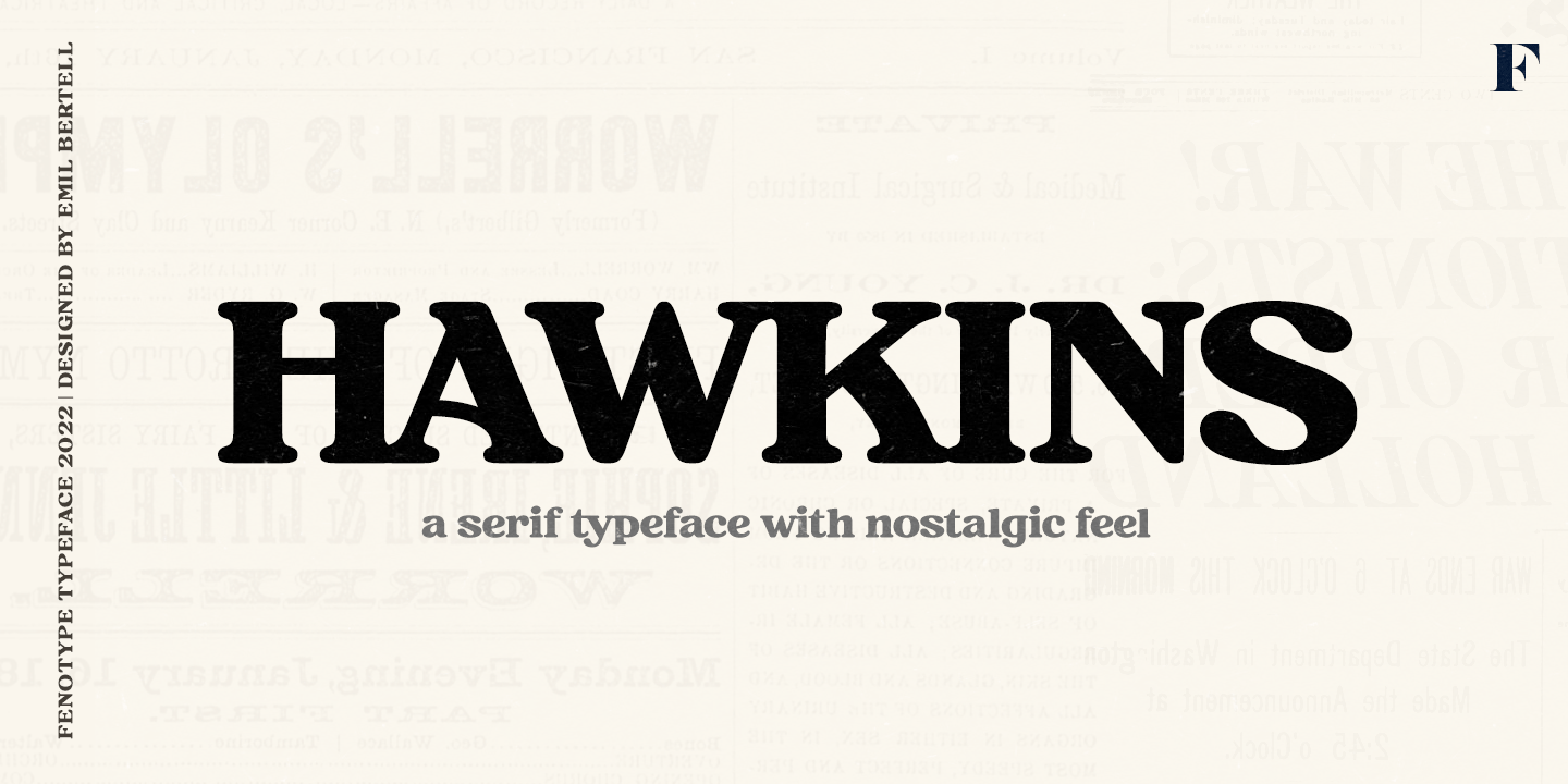 Hawkins Font Poster #1