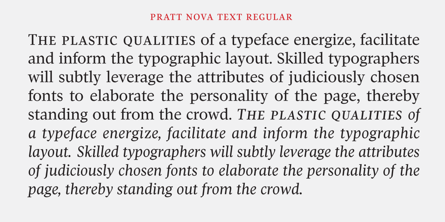 Pratt Nova Font Poster #1