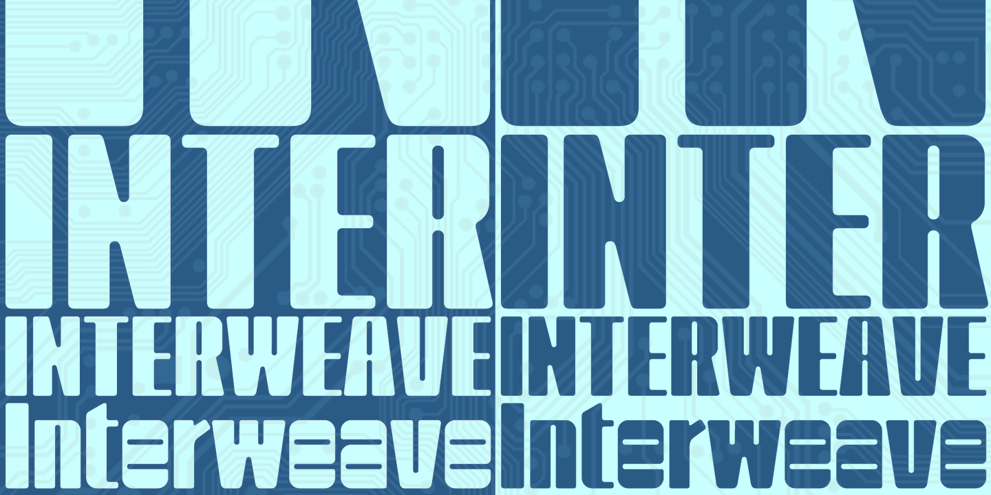 Interweave Font Poster #1