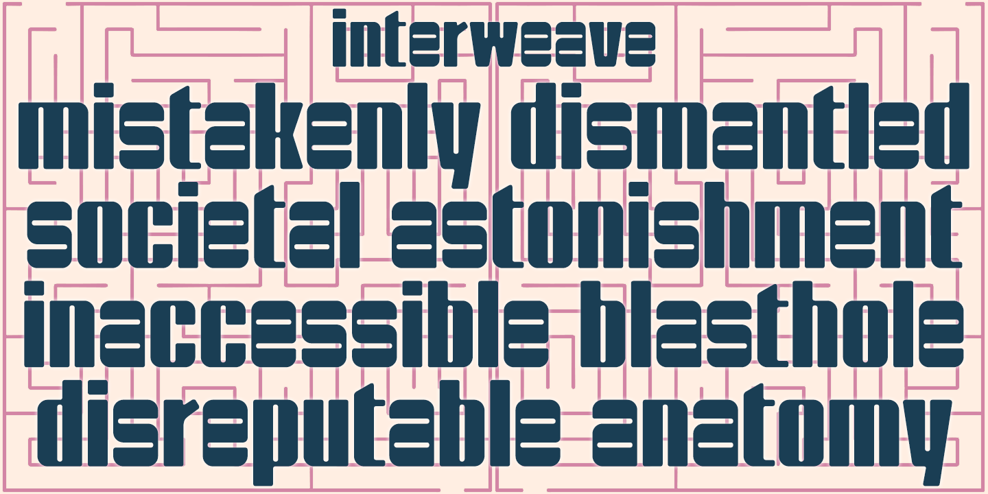 Interweave Font Poster #1