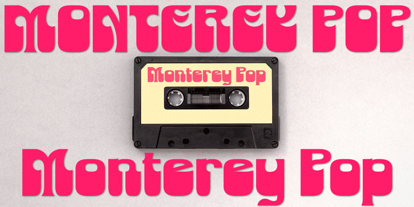 Monterey Pop Font Poster #1