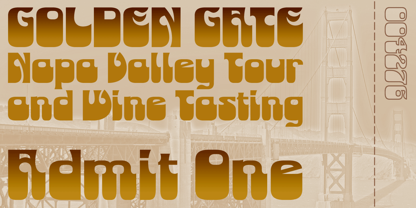 Monterey Pop Font Poster #1
