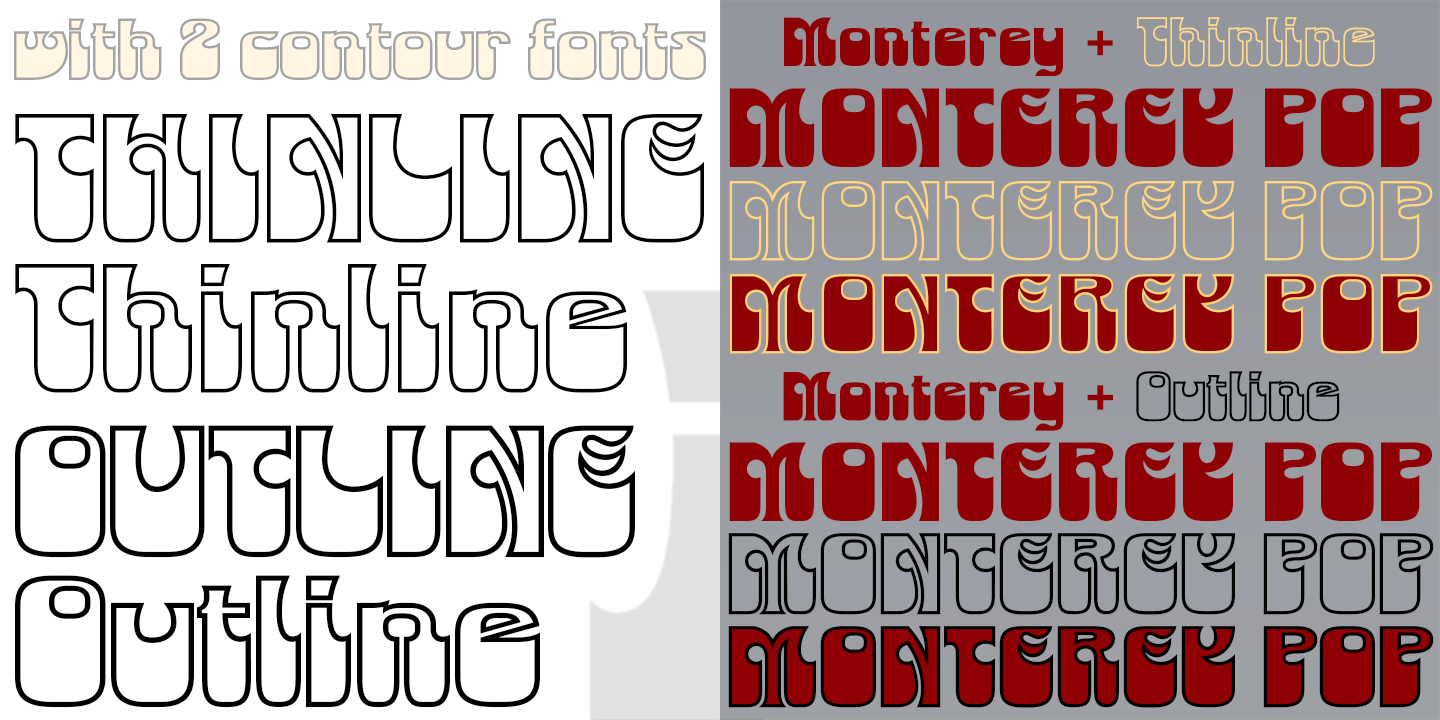 Monterey Pop Font Poster #1