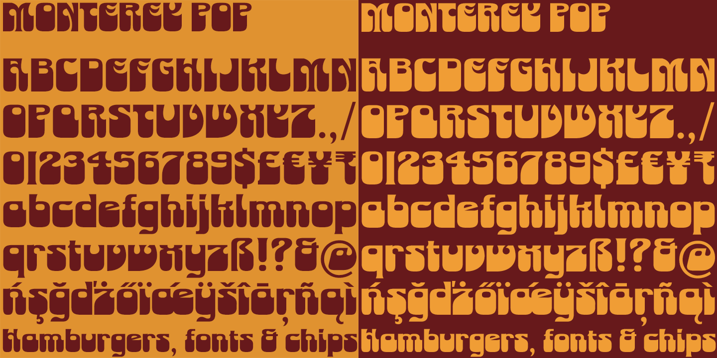 Monterey Pop Font Poster #1