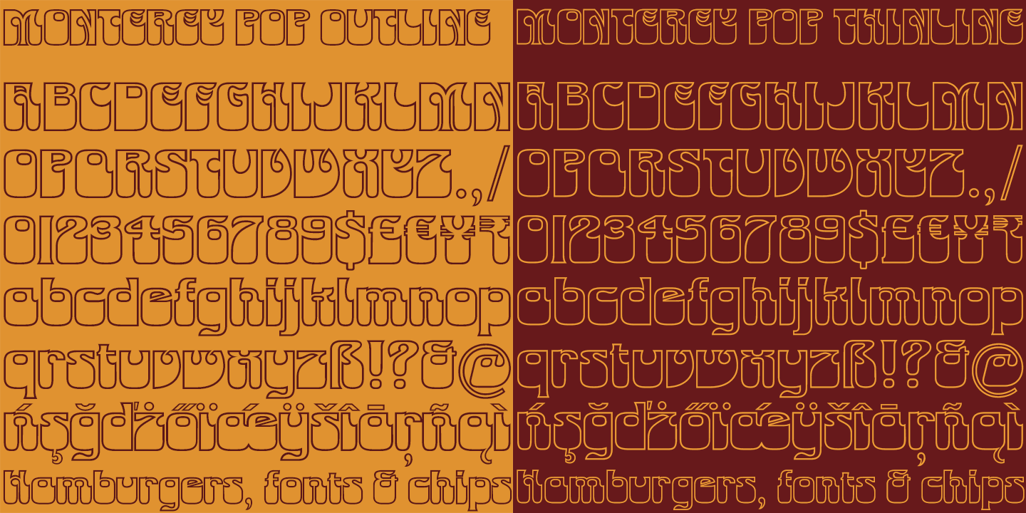 Monterey Pop Font Poster #1