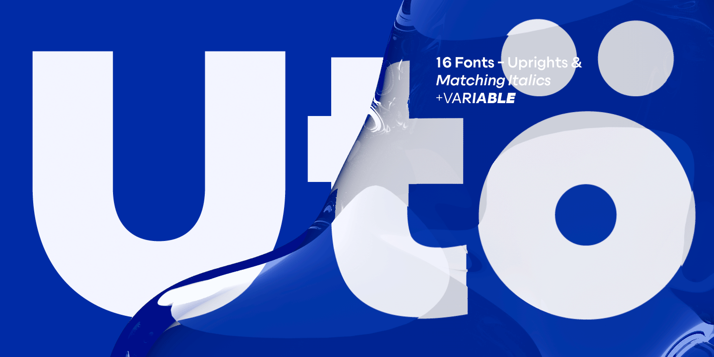 Uto Font Family Poster