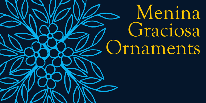 Menina Graciosa Ornaments Font Poster #1