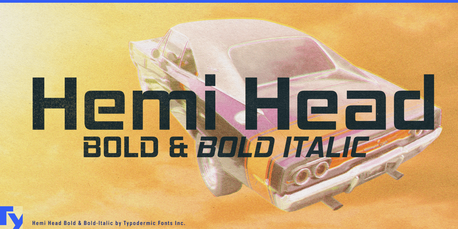 Hemi Head Bold Font Poster #1