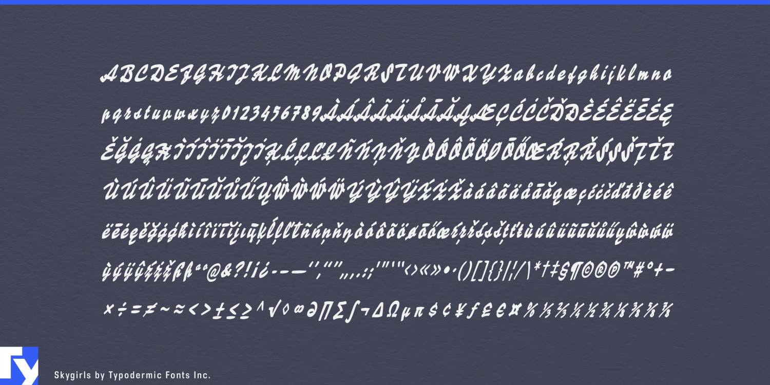 Skygirls Font Poster #1