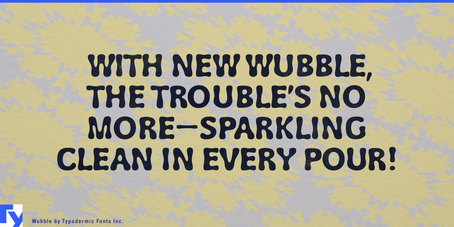 Wubble Font Poster #1