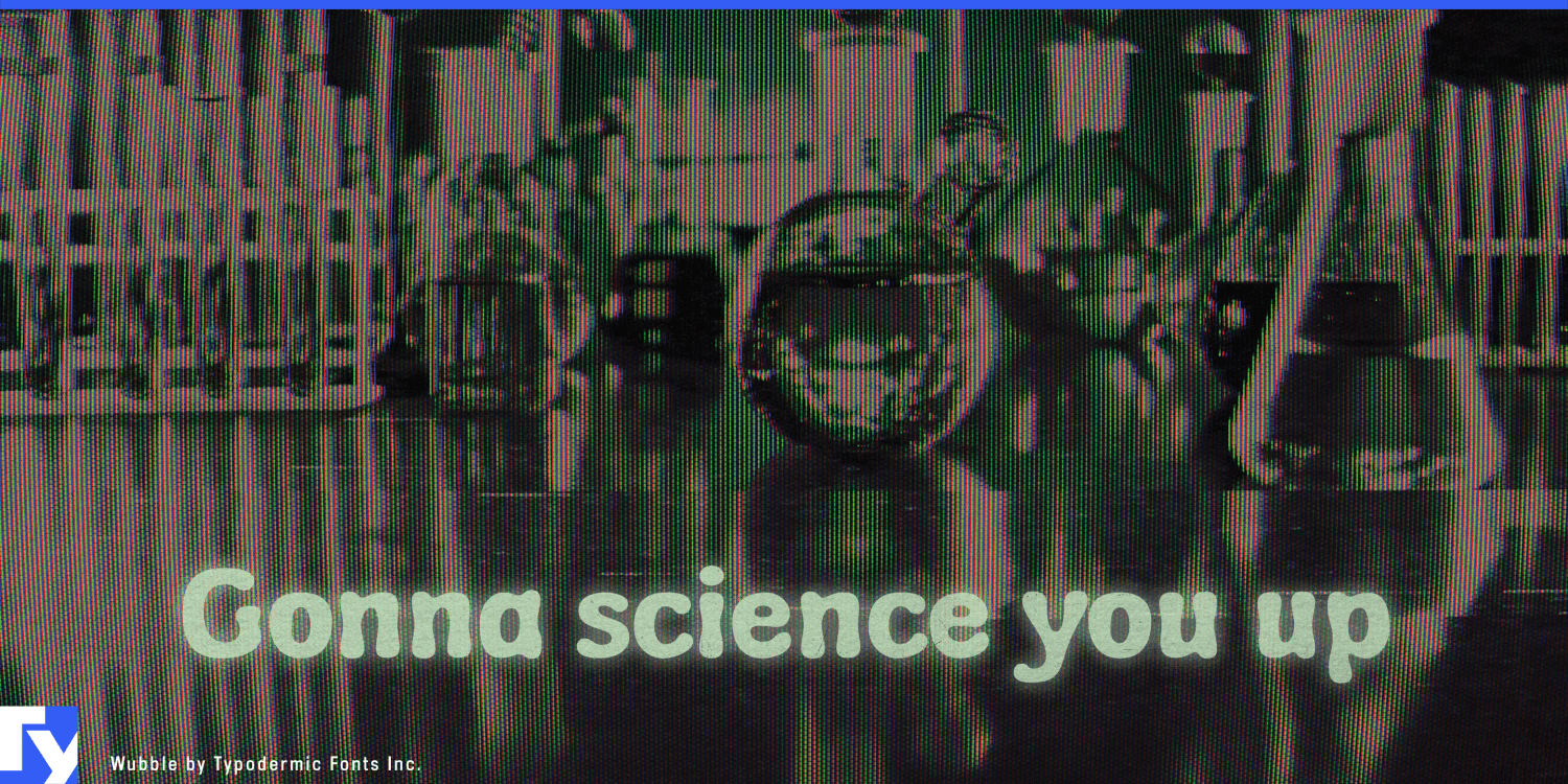 Wubble Font Poster #1