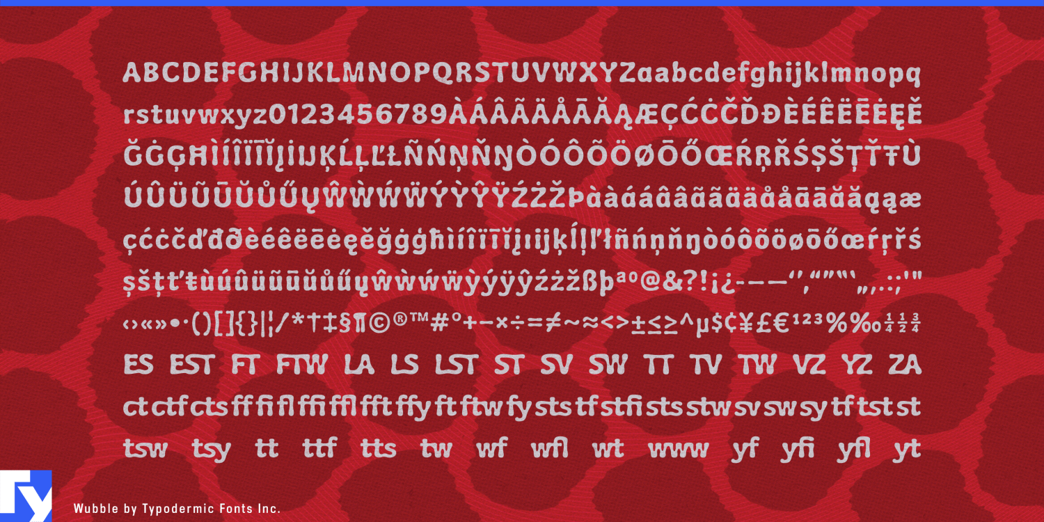 Wubble Font Poster #1