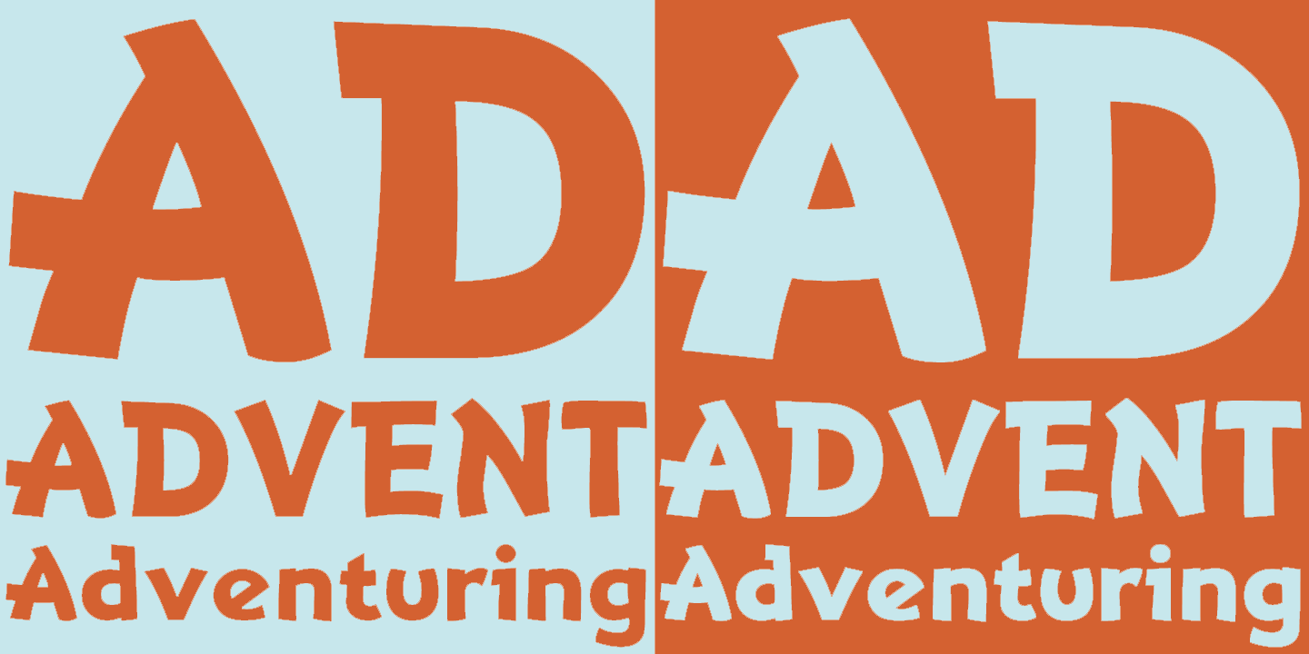 Adventuring Font Poster #1
