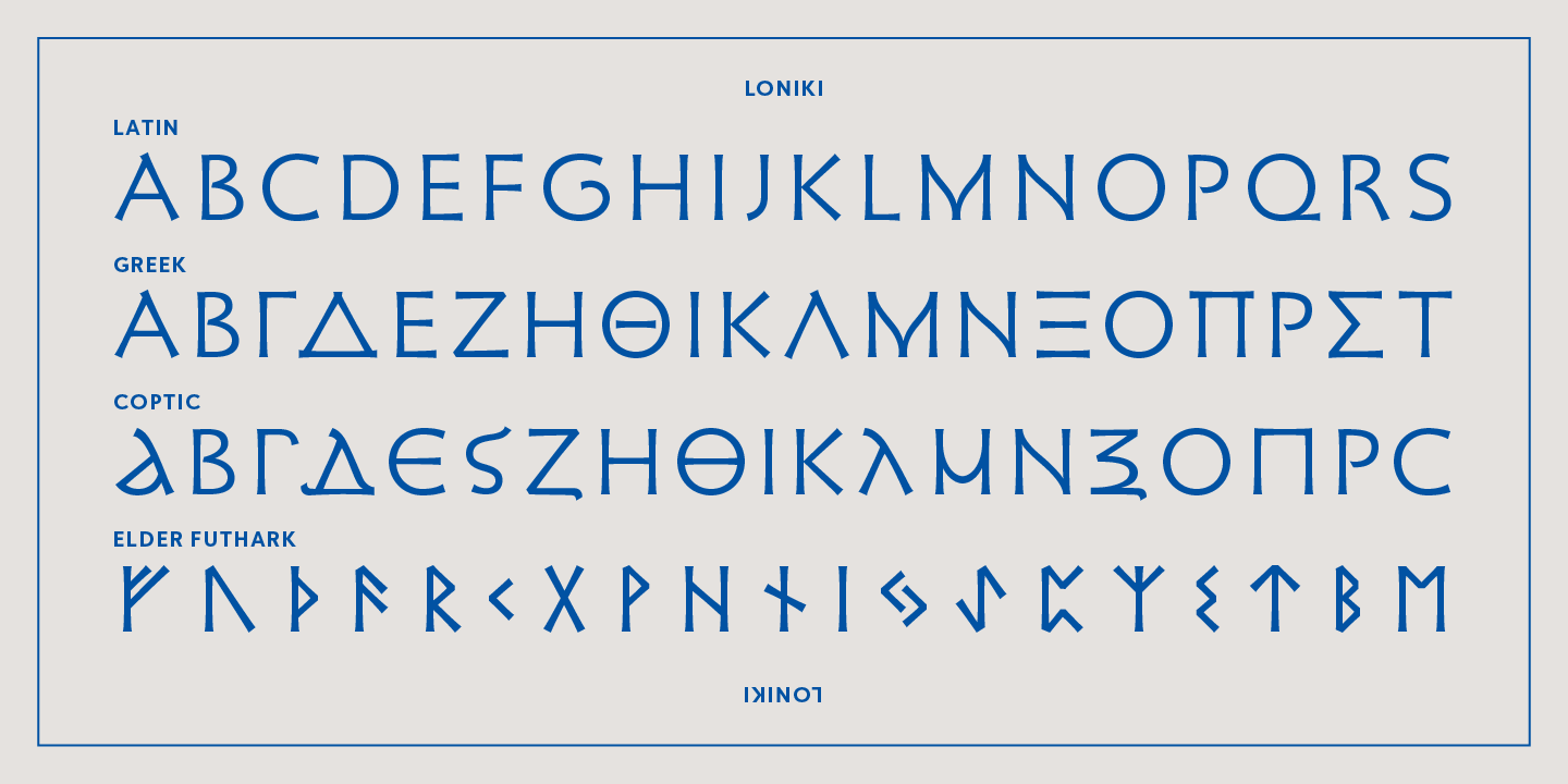 Loniki Font Poster #1