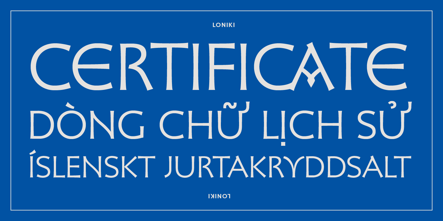Loniki Font Poster #1
