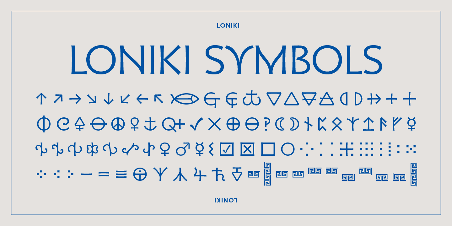Loniki Font Poster #1