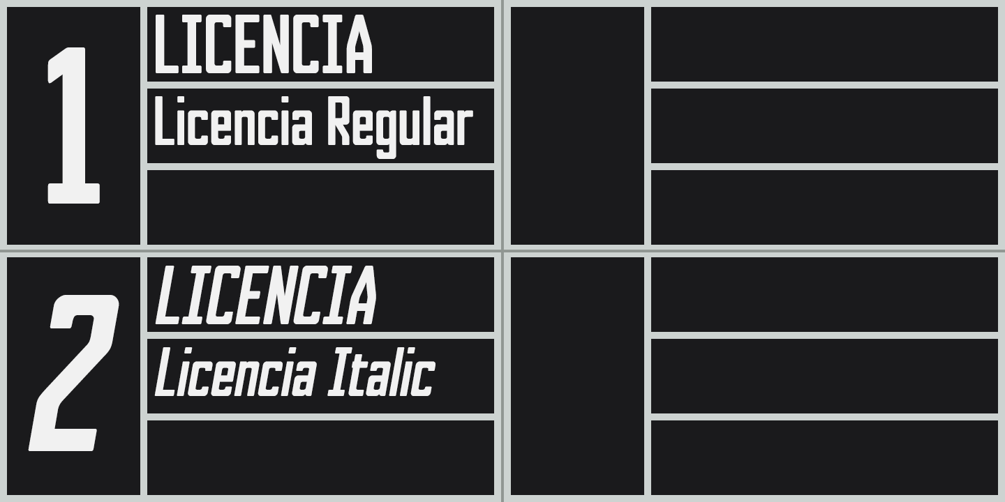 Licencia Font Poster #1