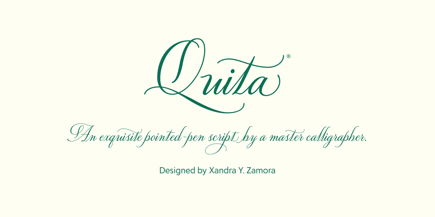 Quita Font Poster #1