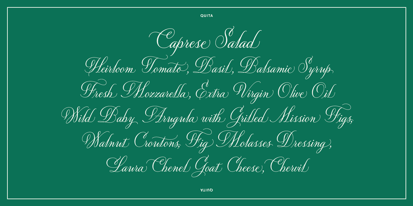 Quita Font Poster #1