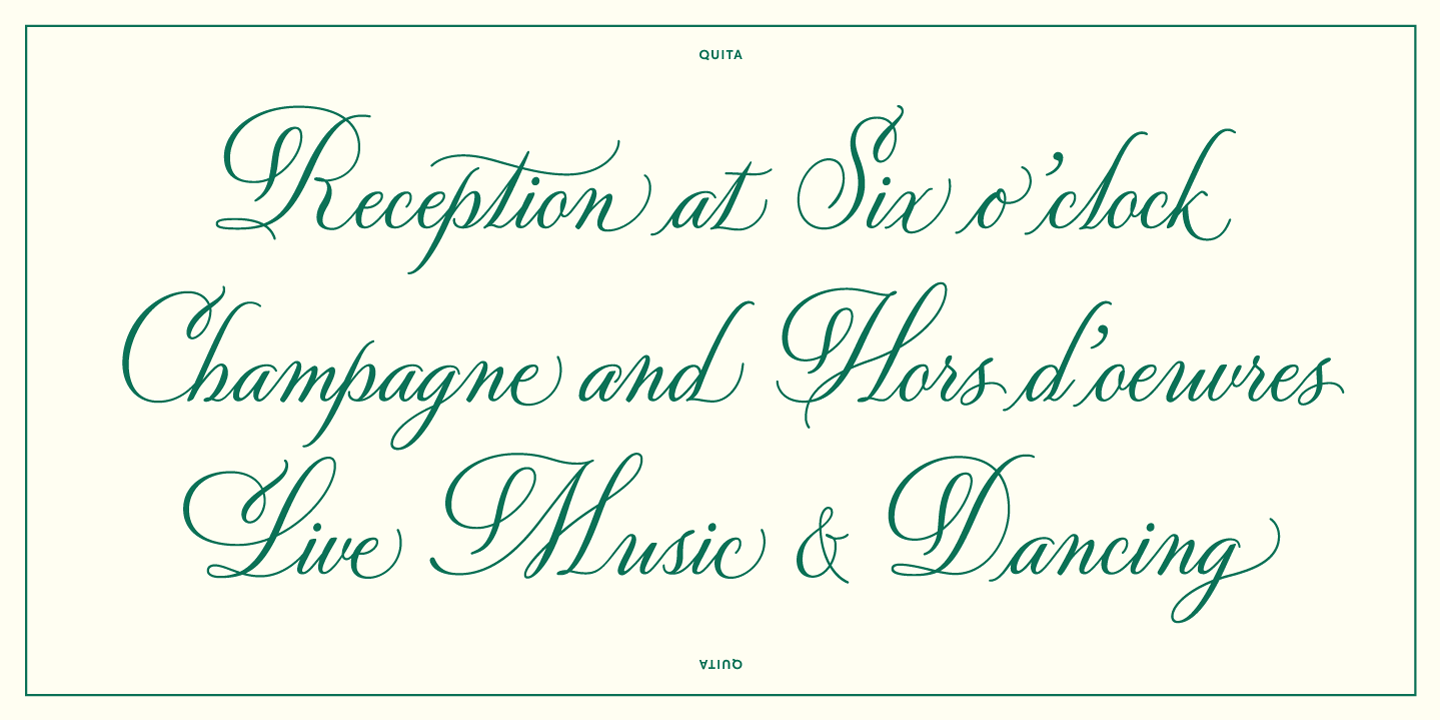 Quita Font Poster #1