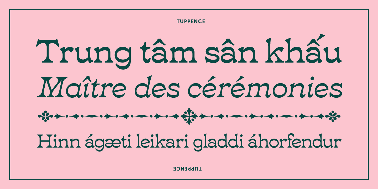Tuppence ExtraLight Pair Font Poster #1
